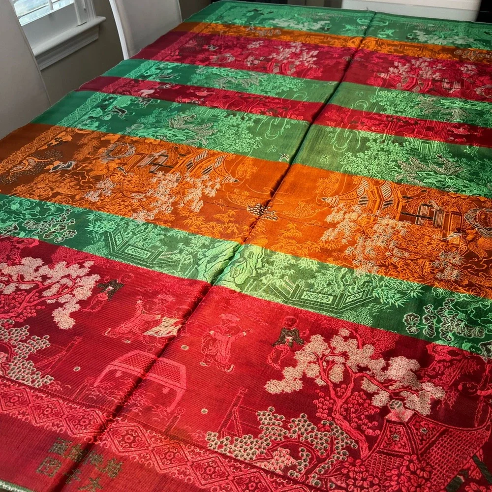 SALE! Chinese Colorful Silk Brocade Tapestry with Children Playing“Hangzhou”
